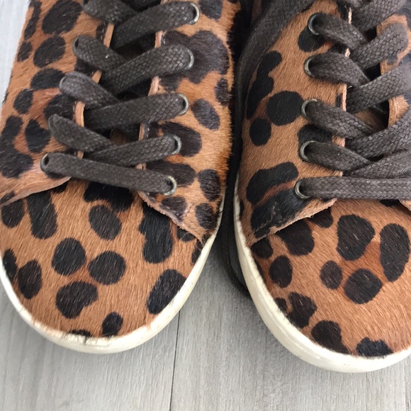 🤎 Sezane Leopard Print Jack Sneaker Size 38 - Picture 7 of 17